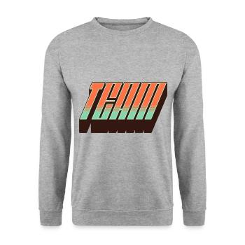 Team - Unisex Sweatshirt - salt & pepper - Front - Alina (178cm) & Michal (187cm)