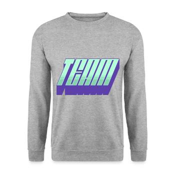 Team - Unisex Sweatshirt - salt & pepper - Front - Alina (178cm) & Michal (187cm)