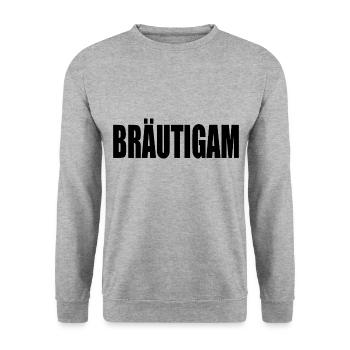 Bräutigam - Unisex Pullover - Weißgrau meliert - Vorne - Alina (178cm) & Michal (187cm)