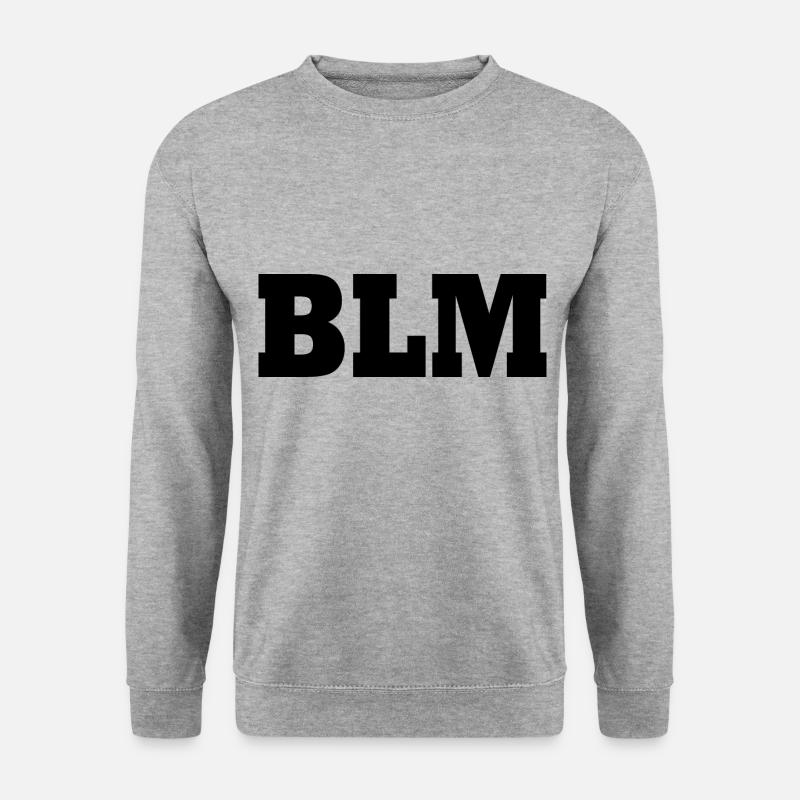 Blm - Unisex Pullover - Weißgrau meliert