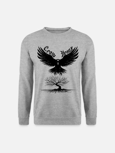 Crow Heaux Unique crow design. - Unisex Sweatshirt - salt & pepper