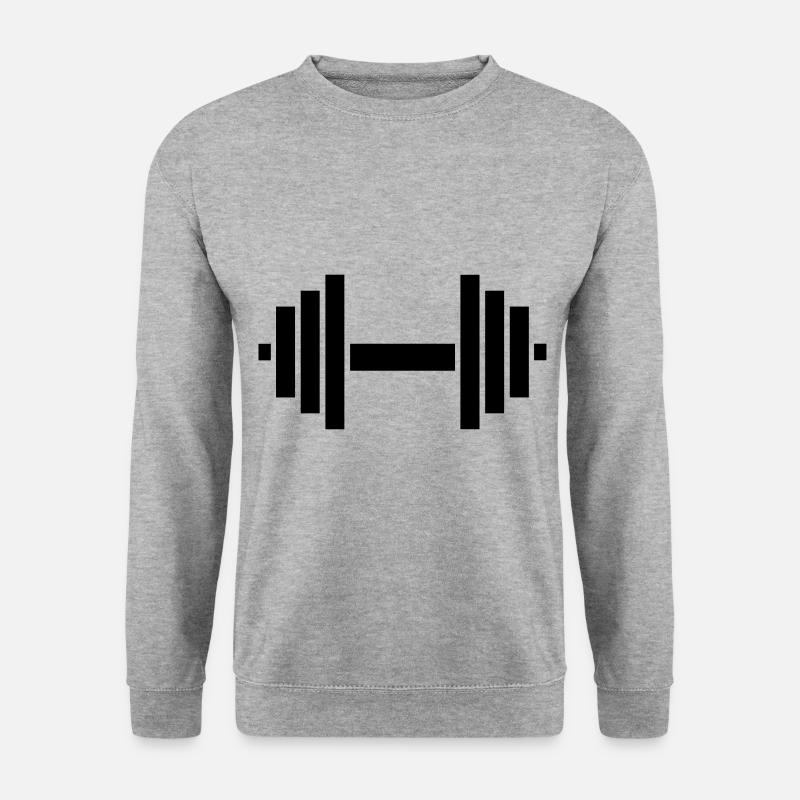 dumbbell - Unisex Sweatshirt - salt & pepper