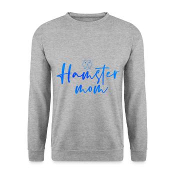 Hamster Mom Animal Lover Pet Owner Rodents Hamster - Unisex Pullover - Weißgrau meliert - Vorne - Alina (178cm) & Michal (187cm)