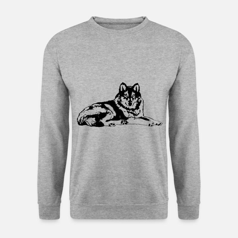 wolf - Unisex Sweatshirt - salt & pepper