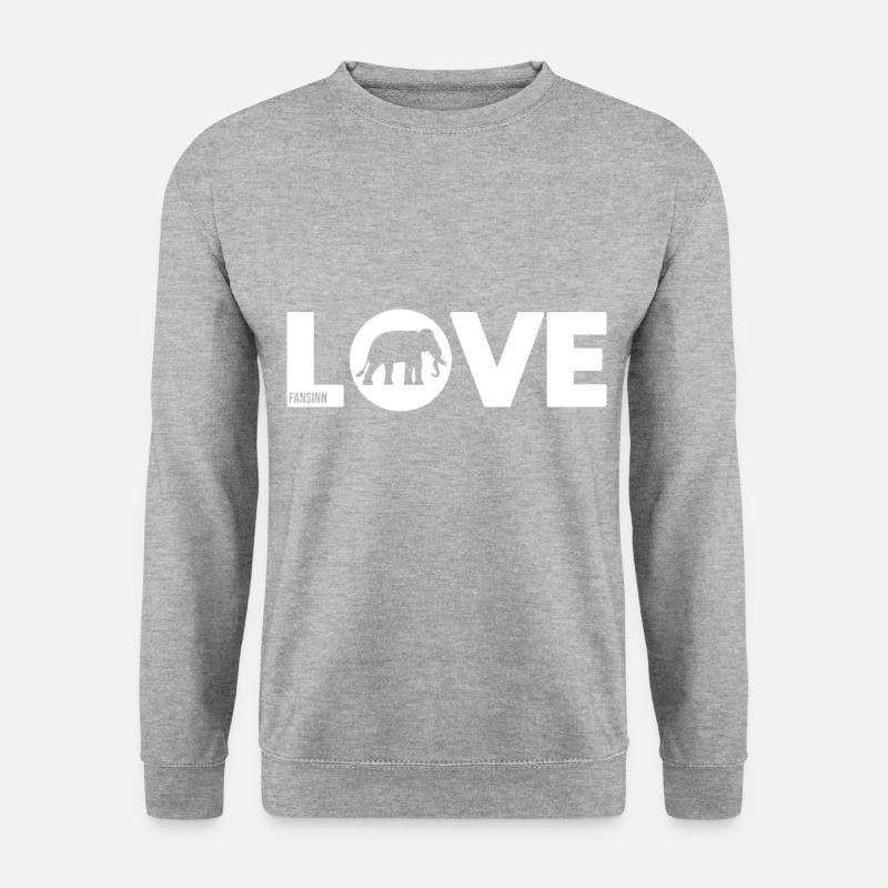 I love elephants - Unisex Sweatshirt - salt & pepper