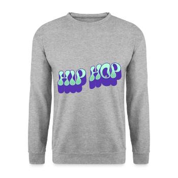 Hip Hop - Sweat-shirt Unisexe - gris chiné - Devant - Alina (178cm) & Michal (187cm)