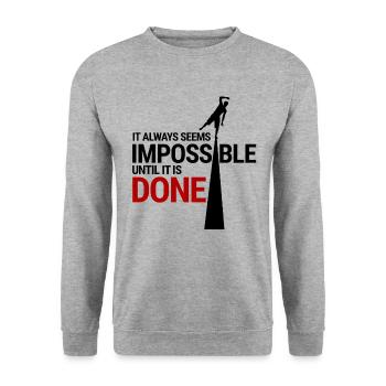Slackline Shirt & Gift - Unisex Sweatshirt - salt & pepper - Front - Alina (178cm) & Michal (187cm)