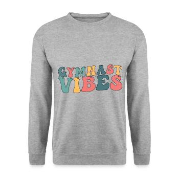 Gymnastique - Sweat-shirt Unisexe - gris chiné - Devant - Alina (178cm) & Michal (187cm)