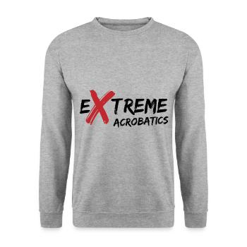 Extreme Acrobatics Gymnast Gymnastics Acrobat Acro - Unisex Pullover - Weißgrau meliert - Vorne - Alina (178cm) & Michal (187cm)