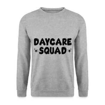 Daycare Squad Daycare Provider Daycare Teacher Pre - Unisex Pullover - Weißgrau meliert - Vorne - Alina (178cm) & Michal (187cm)