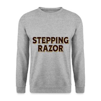 Stepping Razor T-Shirt - Unisex Sweatshirt - salt & pepper - Front - Alina (178cm) & Michal (187cm)