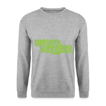 Légume Végétarien Végétalien Vintage I Cadeau - Sweat-shirt Unisexe - gris chiné - Devant - Alina (178cm) & Michal (187cm)