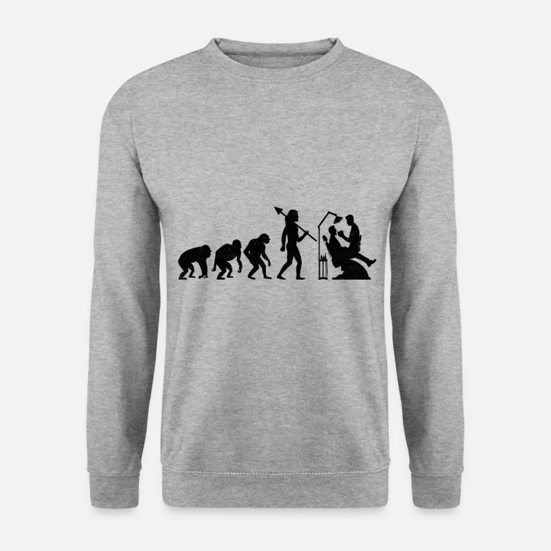 Evolution Dentist Dental Dentistry Dentists - Unisex Sweatshirt - salt & pepper