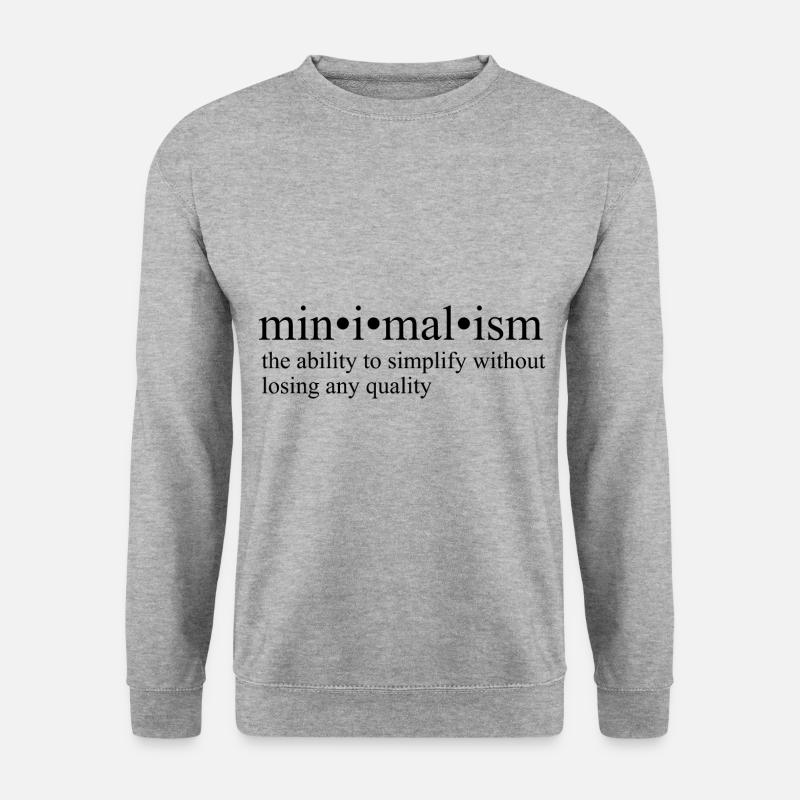 Minimalism - Unisex Sweatshirt - salt & pepper