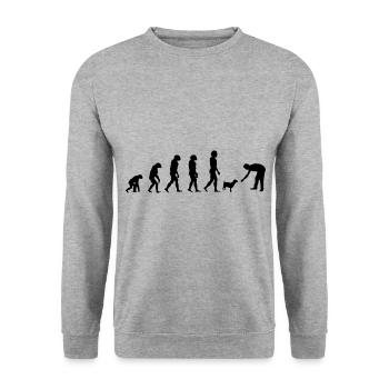 Retro Graphic Animal Keeper Zoo Keeper Animal Love - Unisex Pullover - Weißgrau meliert - Vorne - Alina (178cm) & Michal (187cm)