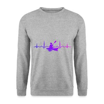 Canoë Kayak Femme Kayak Kayak Homme - Sweat-shirt Unisexe - gris chiné - Devant - Alina (178cm) & Michal (187cm)