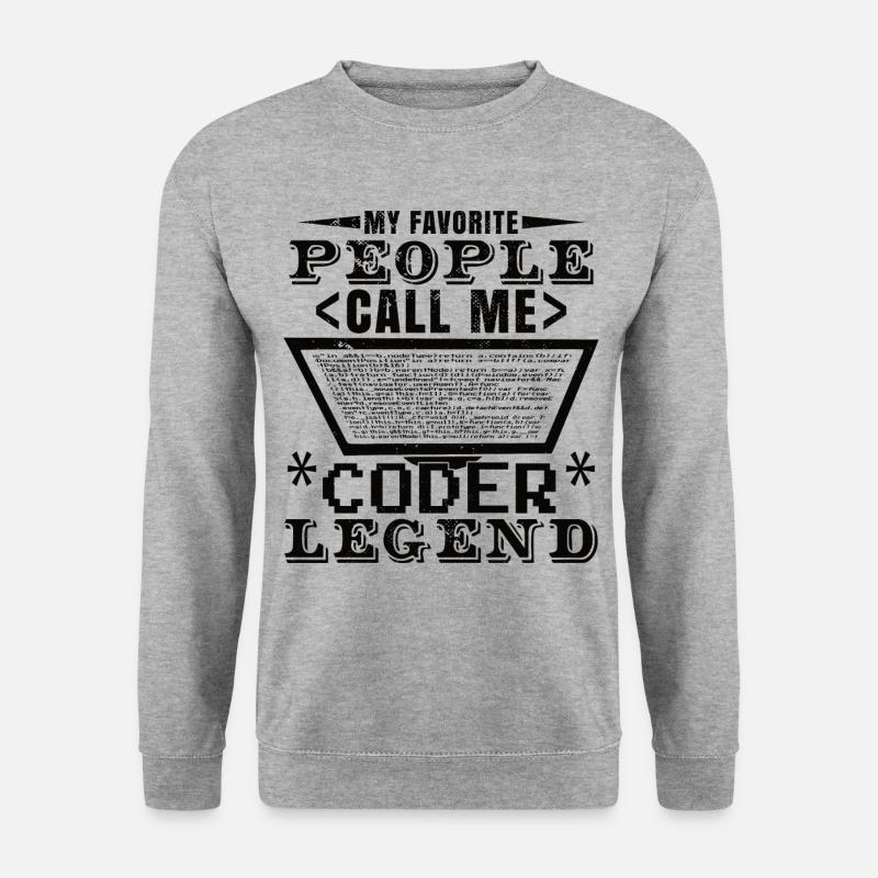 Coder Legend - Unisex Sweatshirt - salt & pepper