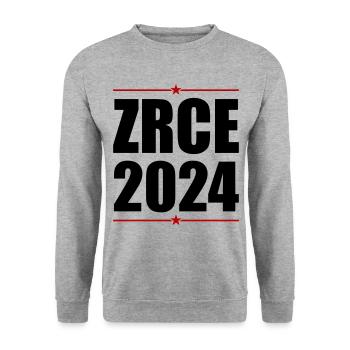 Zrce 2024 - Unisex Pullover - Weißgrau meliert - Vorne - Alina (178cm) & Michal (187cm)