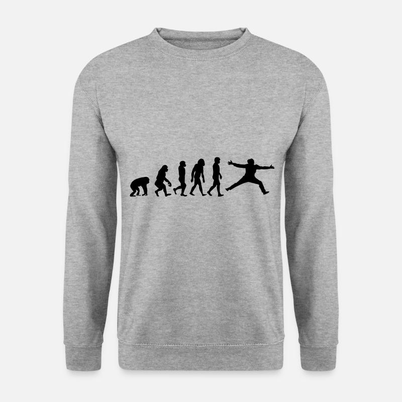 Développement de l'évolution du gardien de but de handball - Sweat-shirt Unisexe - gris chiné