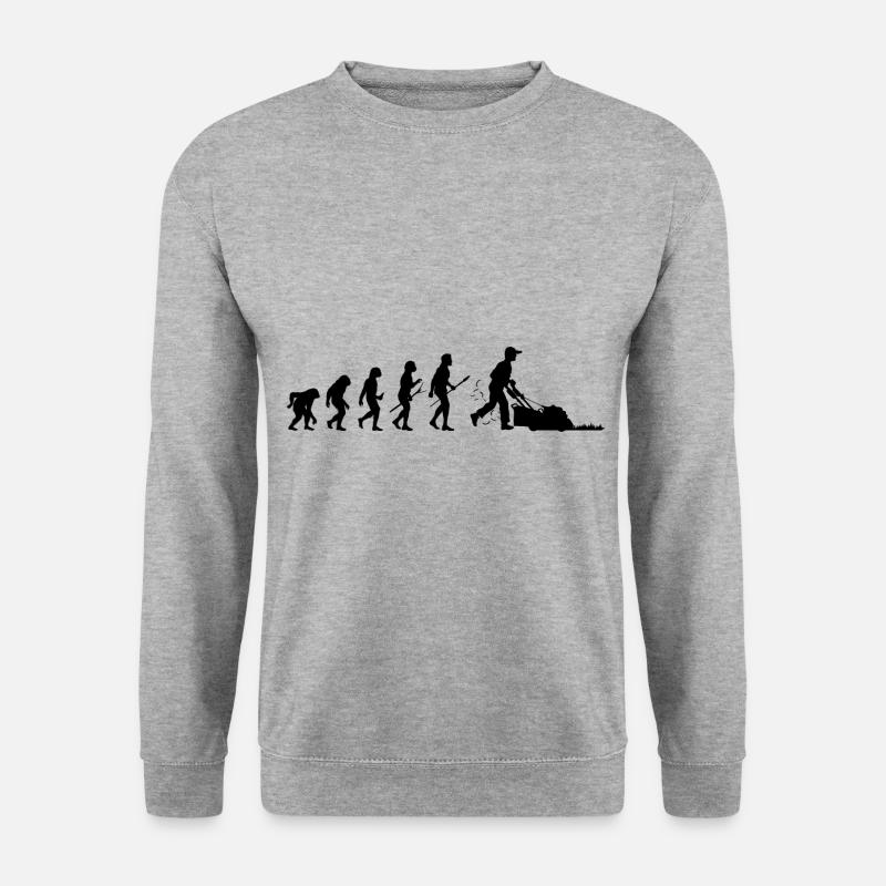 Jardinage Evolution Tondeuse à gazon - Sweat-shirt Unisexe - gris chiné