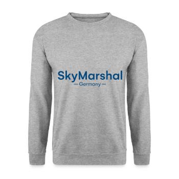 Sky Marshal Germany Luftfahrt - Unisex Pullover - Weißgrau meliert - Vorne - Alina (178cm) & Michal (187cm)