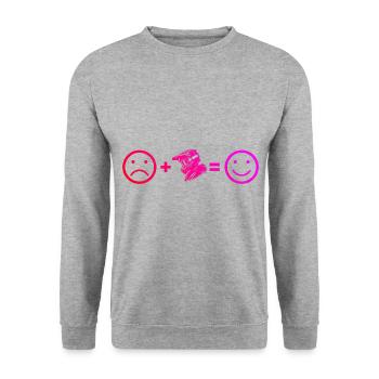 VTT Hommes Cyclisme VTT Femmes Cyclisme - Sweat-shirt Unisexe - gris chiné - Devant - Alina (178cm) & Michal (187cm)