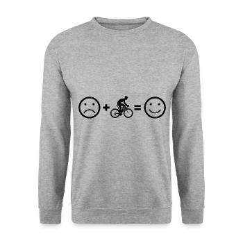 Vélo de route pour femmes Vélo de route - Sweat-shirt Unisexe - gris chiné - Devant - Alina (178cm) & Michal (187cm)