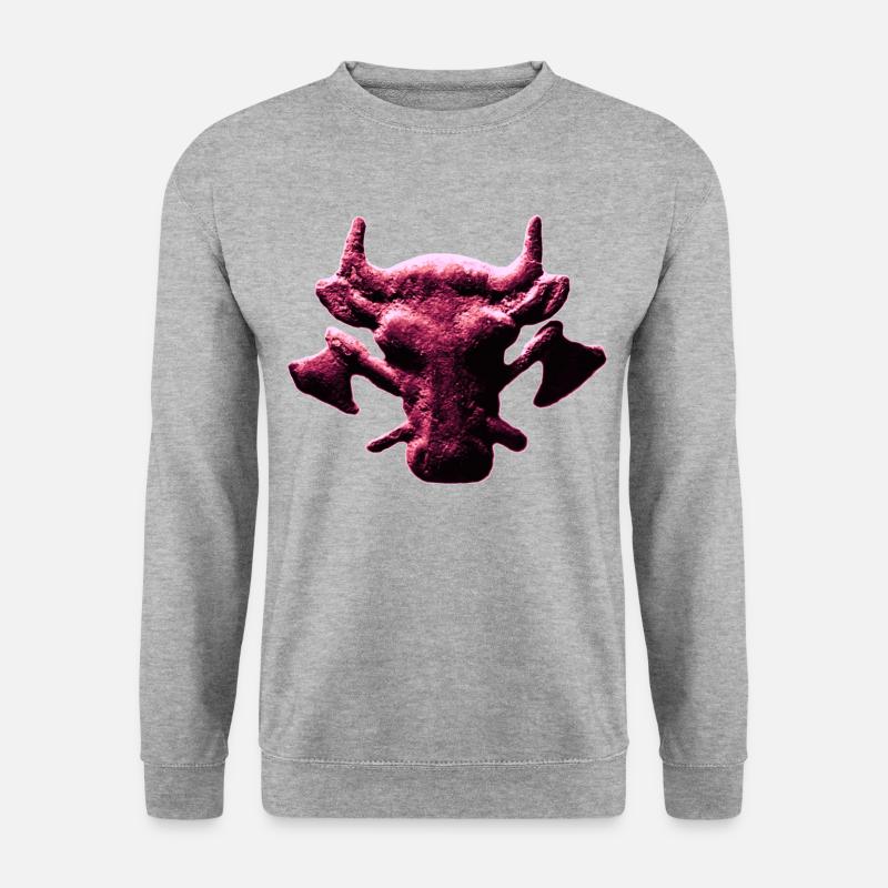 Metzger und Fleischer als Handwerksberuf - Unisex Pullover - Weißgrau meliert