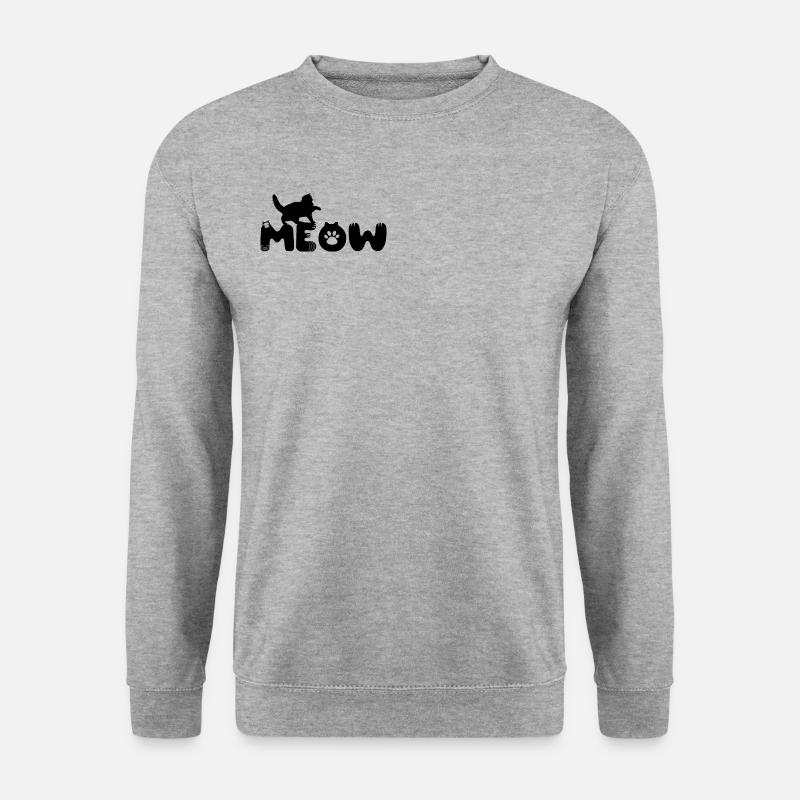 Cat British Longhair Meow - Unisex Sweatshirt - salt & pepper