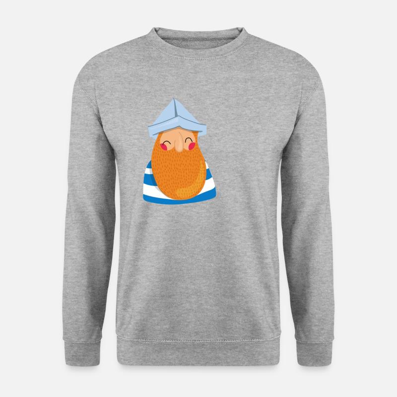 SAILOR - Unisex Pullover - Weißgrau meliert