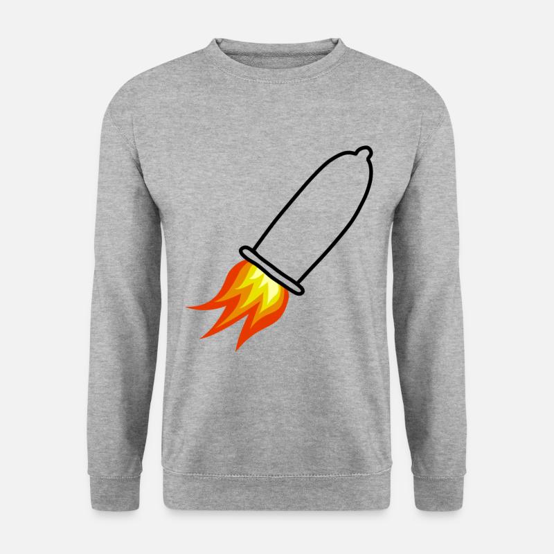 Condom rocket - Unisex Sweatshirt - salt & pepper