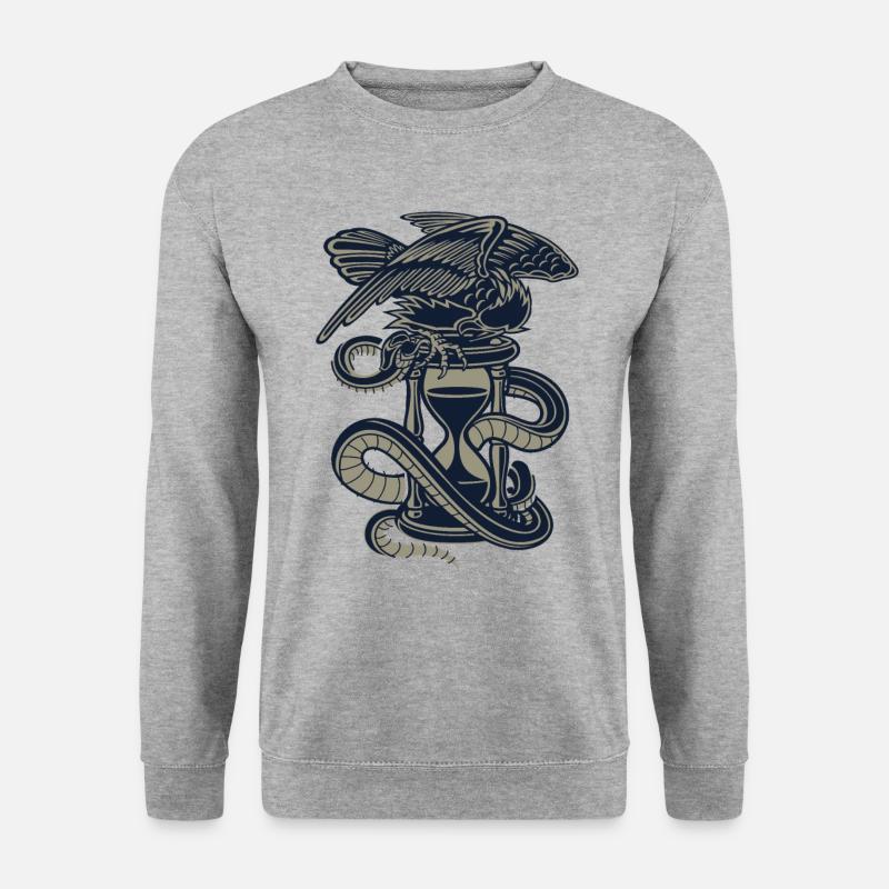 Hourglass, eagle, snake - Unisex Sweatshirt - salt & pepper
