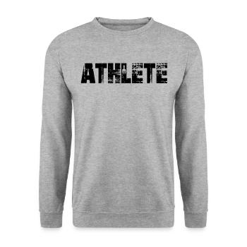 Fitness athlete - Unisex Sweatshirt - salt & pepper - Front - Alina (178cm) & Michal (187cm)