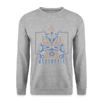 Art Nouveau, Arts & Crafts Vintage-1900 - Unisex Sweatshirt - salt & pepper - Front - Alina (178cm) & Michal (187cm)