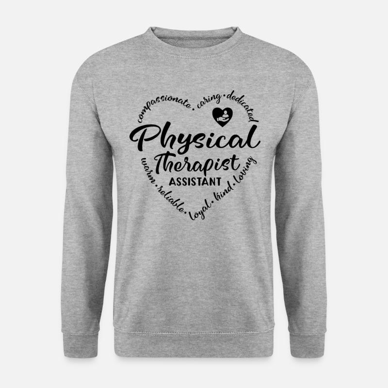 Physiotherapeut Assistent Physiotherapeut Gift - Unisex Pullover - Weißgrau meliert
