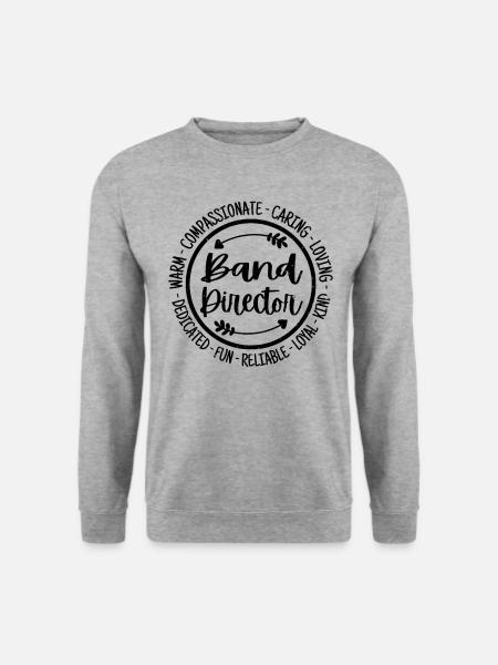 Band Director Vintage Geschenk - Unisex Pullover - Weißgrau meliert