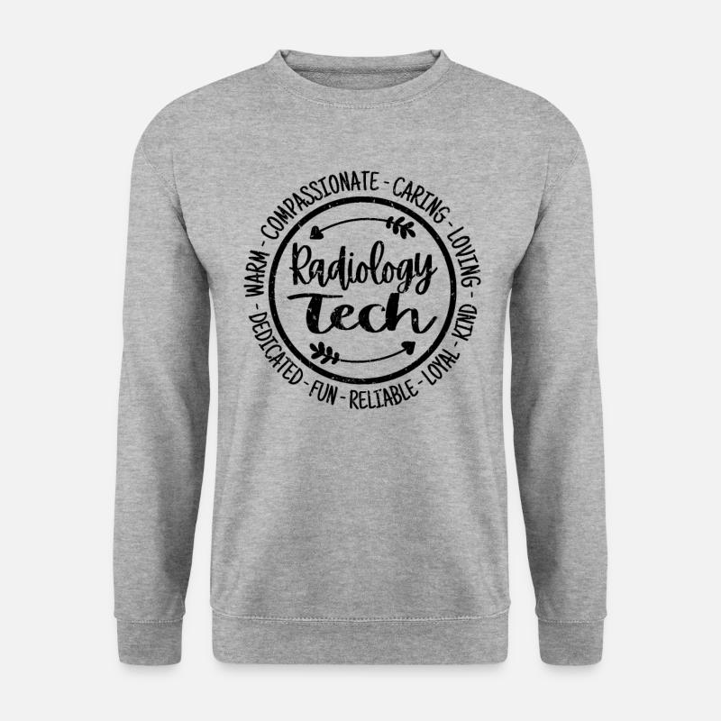 Radiologie-Tech - Unisex Pullover - Weißgrau meliert