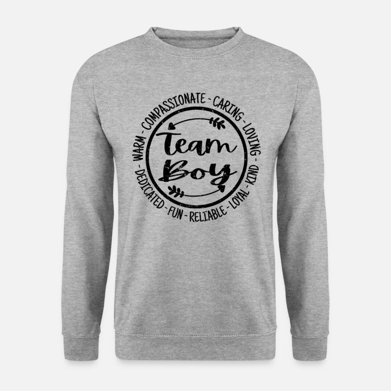 Teamboy - Unisex Pullover - Weißgrau meliert