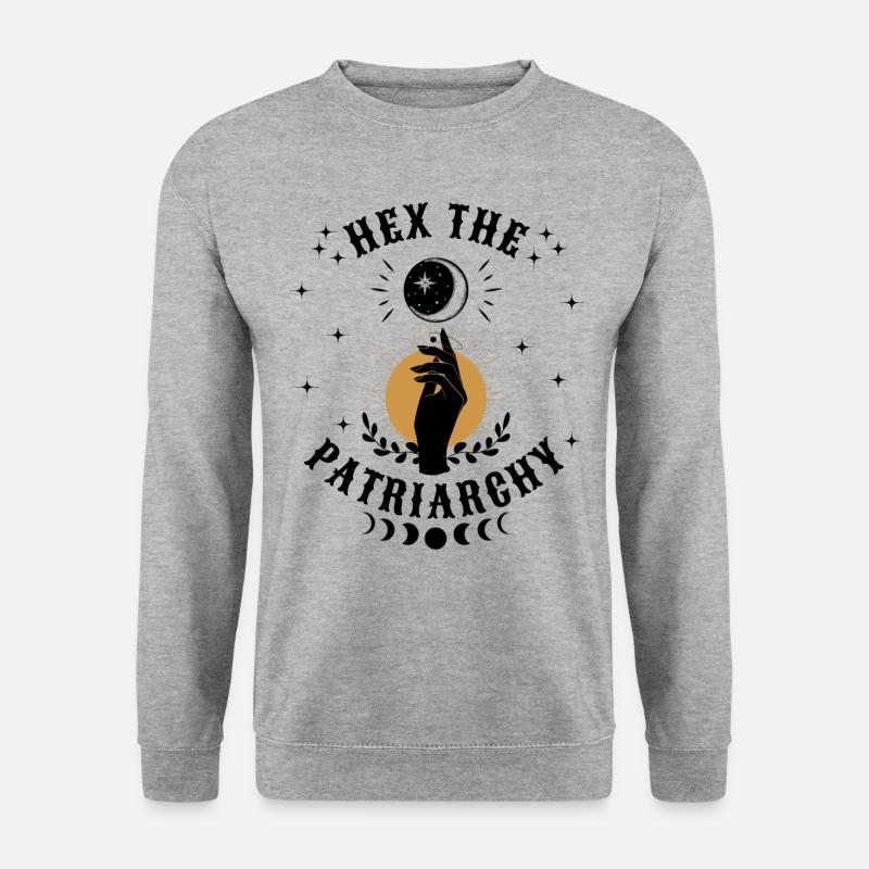 Hex Das Patriarchat - Unisex Pullover - Weißgrau meliert
