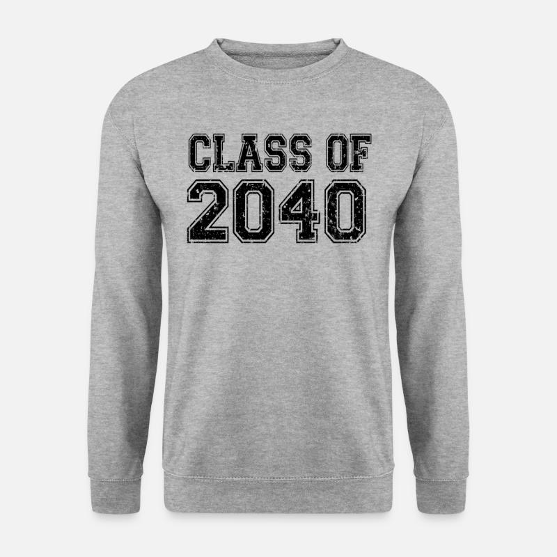 Klasse von 2040 - Unisex Pullover - Weißgrau meliert