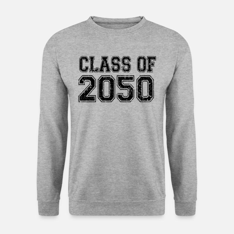 Jahrgang 2050 - Unisex Pullover - Weißgrau meliert