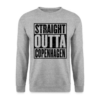 Straight Outta Copenhagen Vintage - Unisex Sweatshirt - salt & pepper - Front - Alina (178cm) & Michal (187cm)