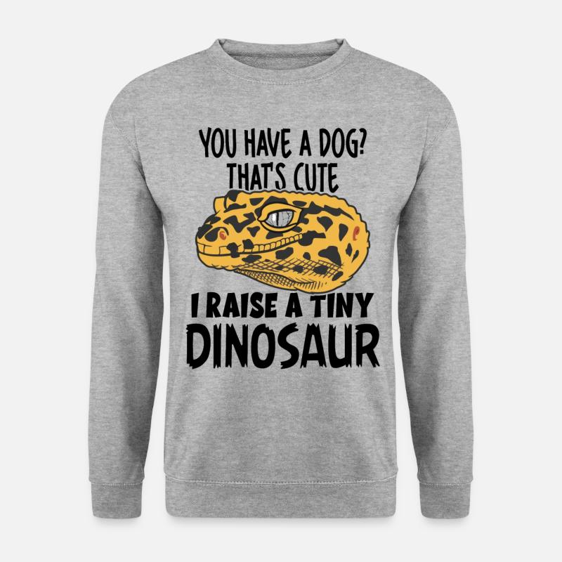 Funny Leopard Gecko Owner Dinosaur - Unisex Sweatshirt - salt & pepper