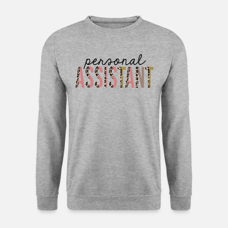 Personal Assistant Leopard Print Funny - Unisex Sweatshirt - salt & pepper