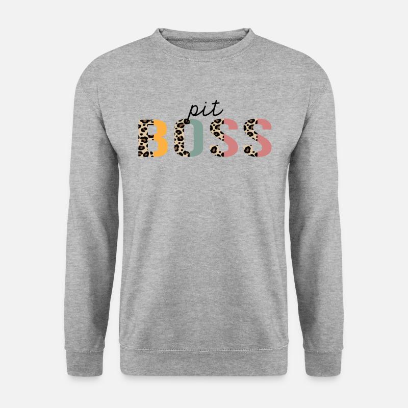 Pit Boss Leopard Print Funny - Unisex Sweatshirt - salt & pepper