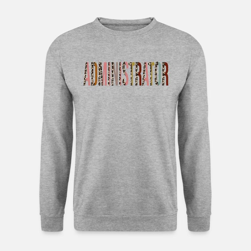 Administrator - Unisex Pullover - Weißgrau meliert