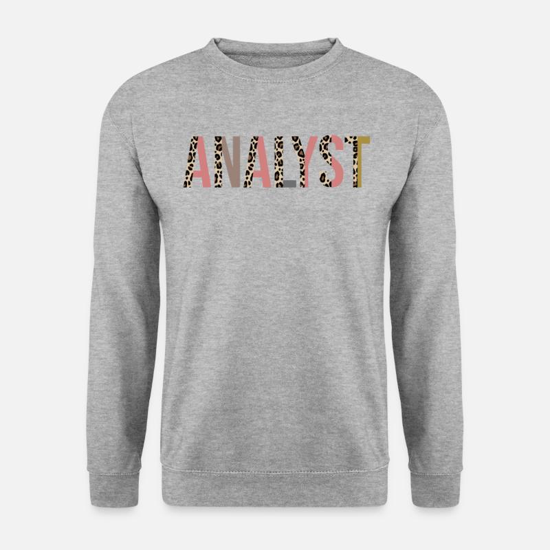Analytiker - Unisex Pullover - Weißgrau meliert