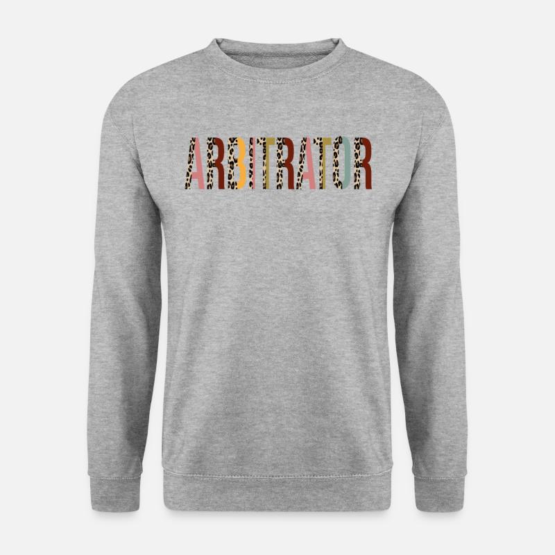 Schiedsrichter - Unisex Pullover - Weißgrau meliert