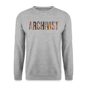 Archivist - Unisex Sweatshirt - salt & pepper - Front - Alina (178cm) & Michal (187cm)