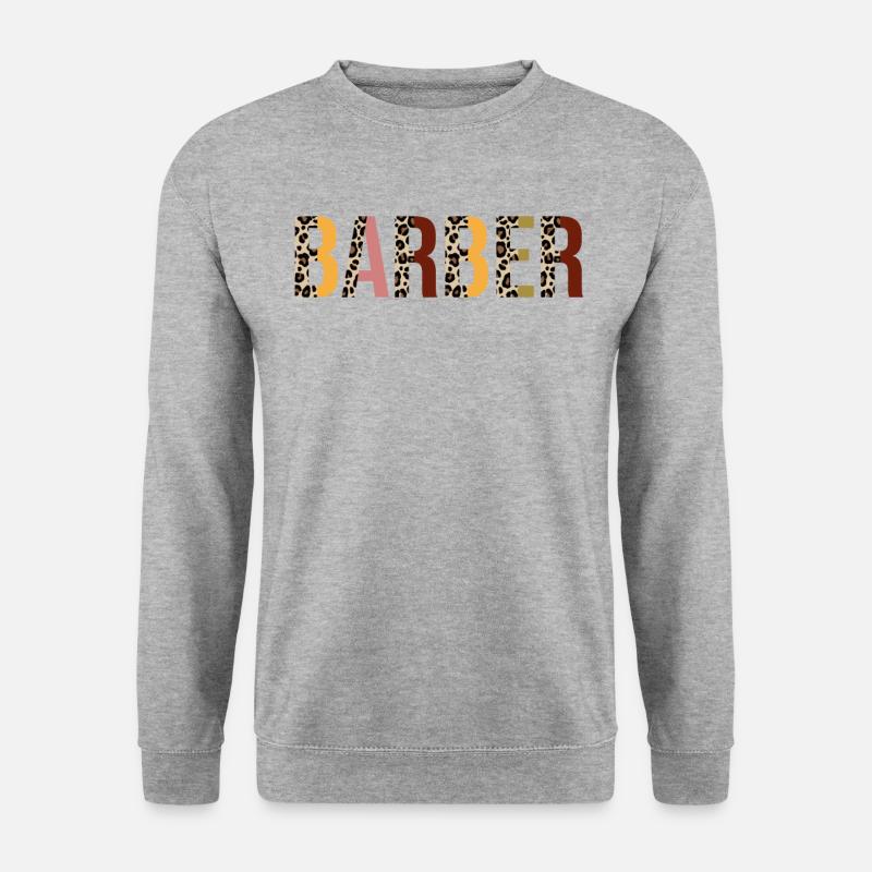 Barbier - Unisex Pullover - Weißgrau meliert